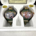Vintage 1999 Lena Liu's Hummingbird Ornaments Gladiola and Begonia Garden