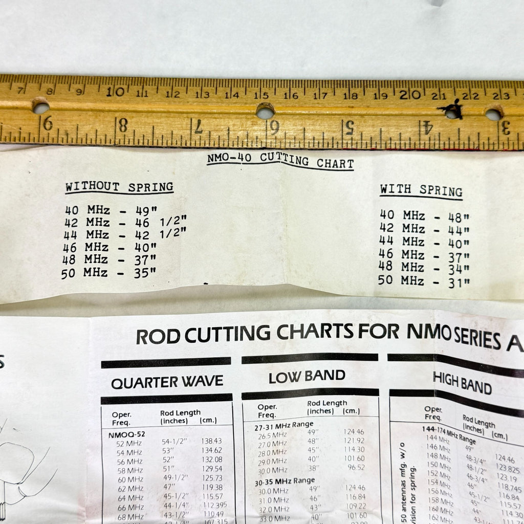 Vintage Larsen Kulrod Antennas Model NMO-40 Frequency 40-50 MHz Lot Of 2