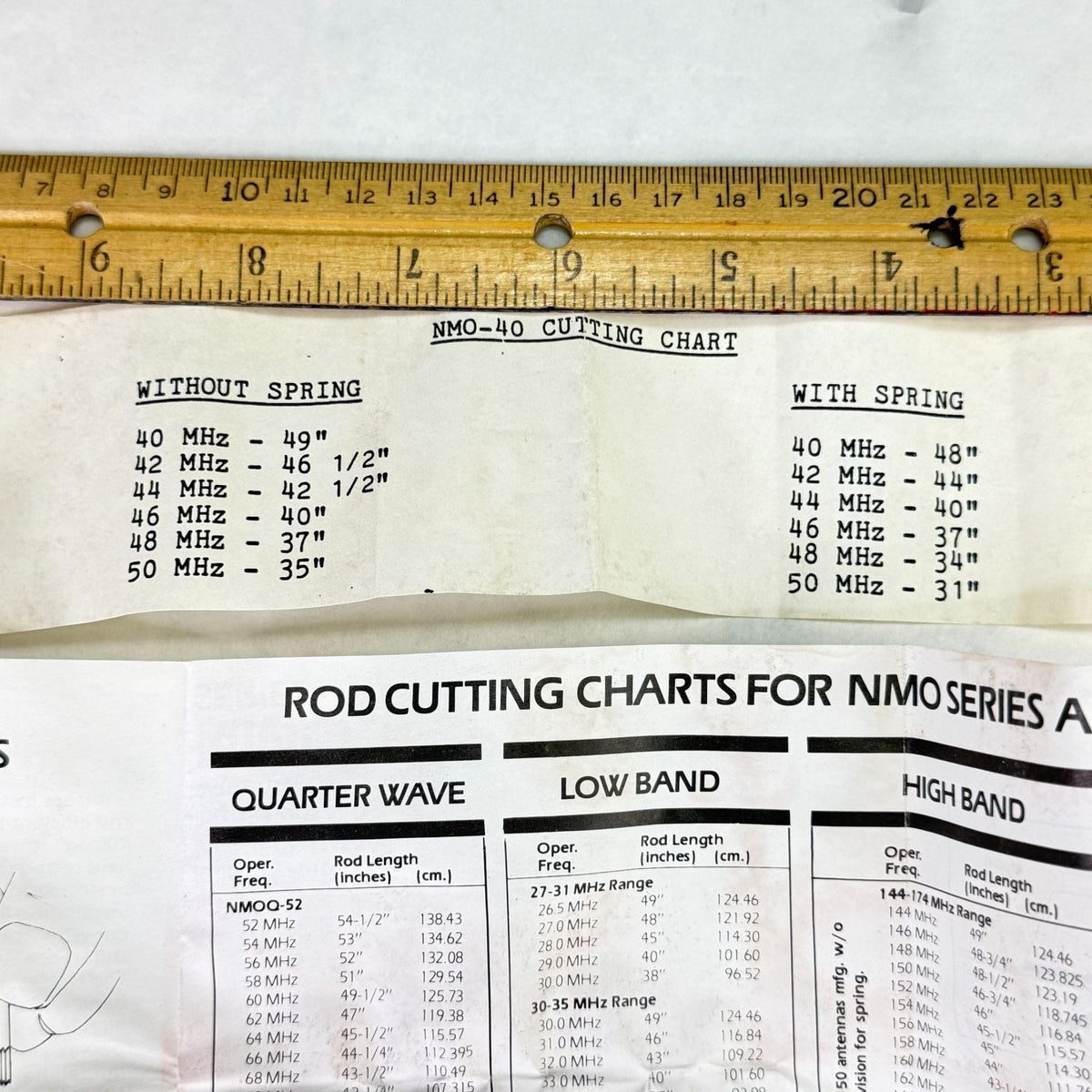 Vintage Larsen Kulrod Antennas Model NMO-40 Frequency 40-50 MHz Lot Of 2