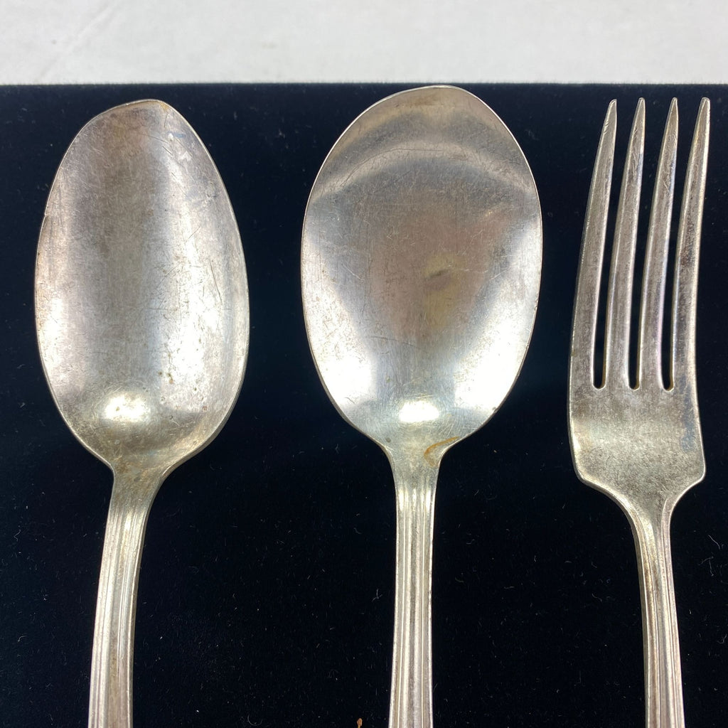 Vintage Oneida Glastonbury Pearl Silverplate Forks Spoons 5 Pcs