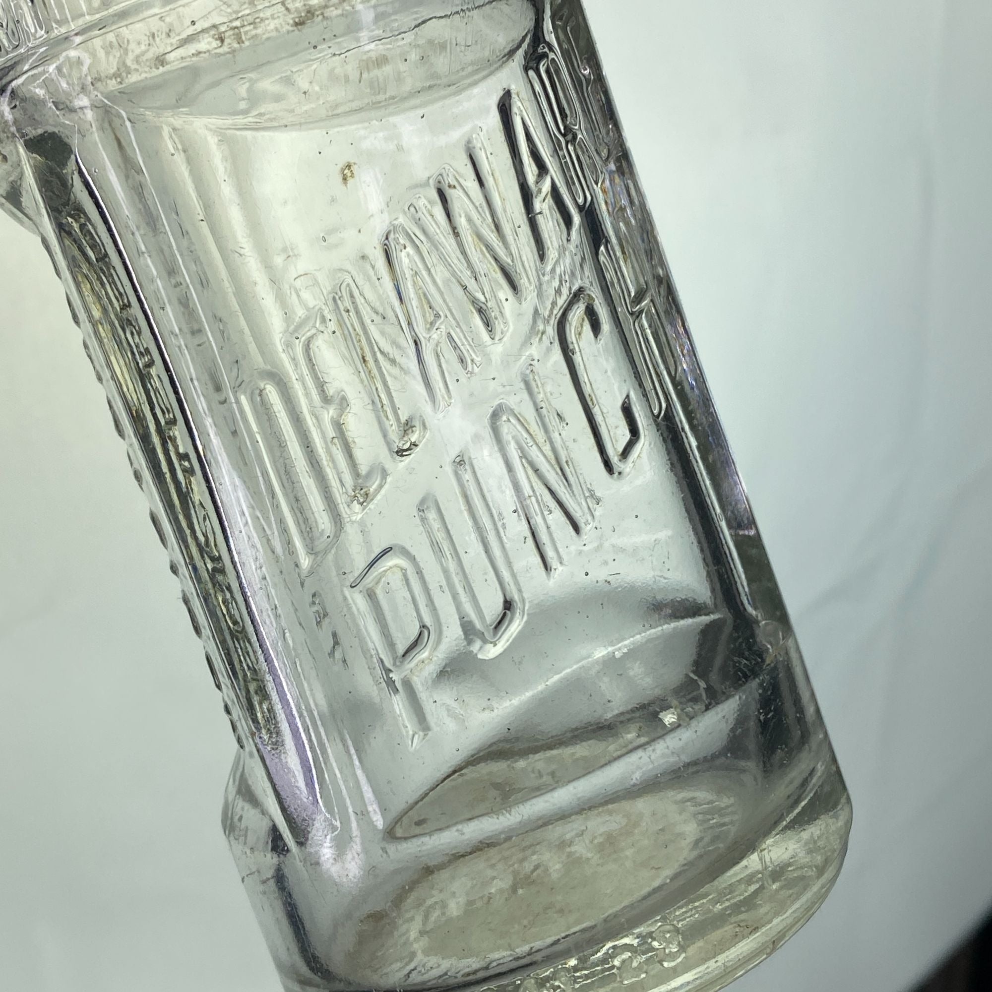Vintage Delaware Punch Glass Bottles Lot of 3 Denver Colorado