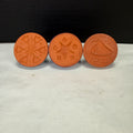 RyCraft Terra Cotta Cookie Stamps Lot Of 3