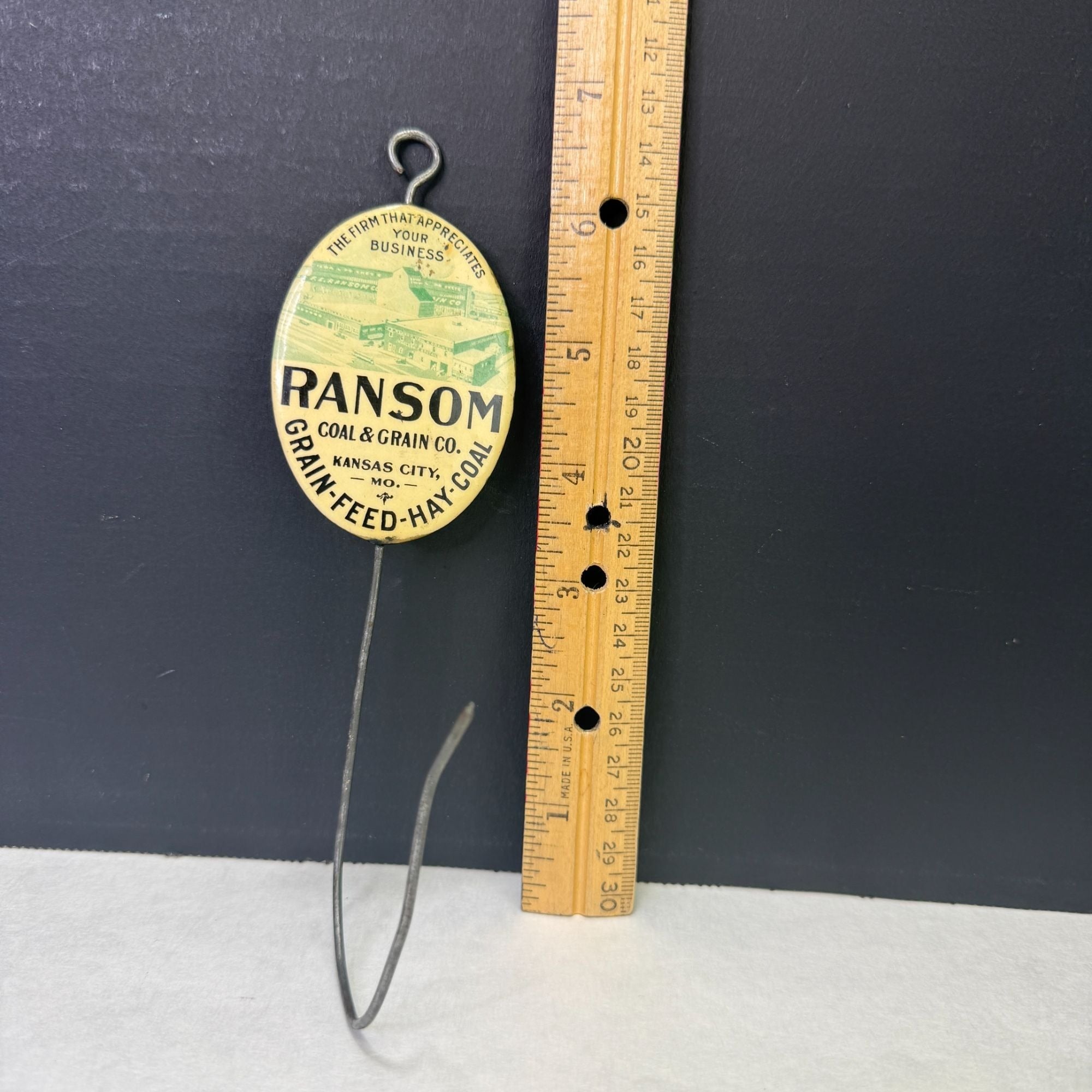 Vintage Ransom Coal & Grain Co. Advertising Receipt Hook Kansas City MO