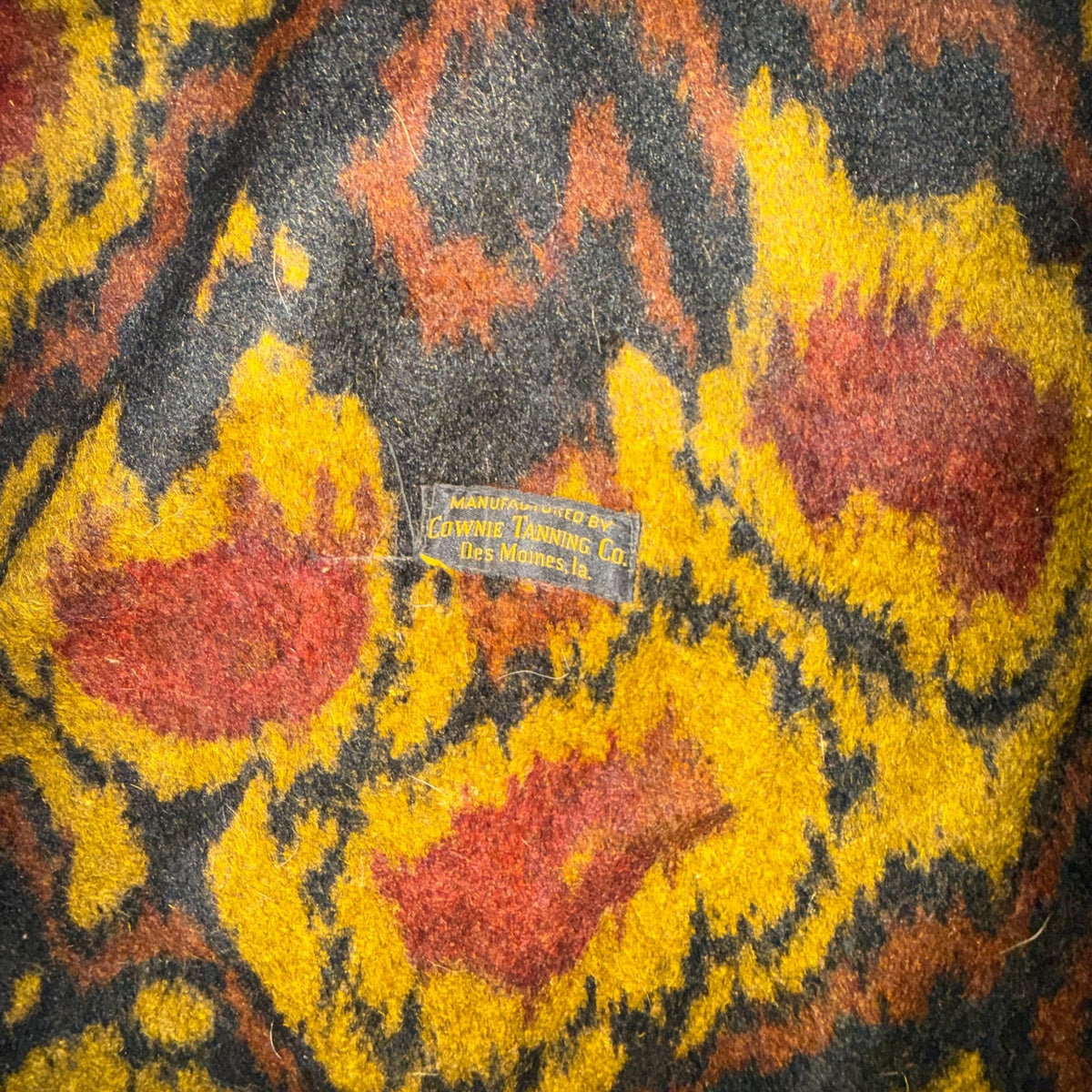 Antique Cownie Tanning Co. Horsehide Carriage Sleigh Lap Robe Blanket
