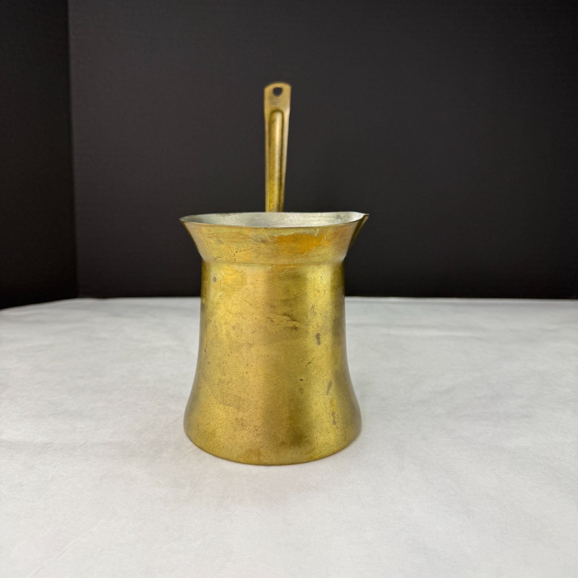 Vintage Brass Turkish Coffee Pot #8