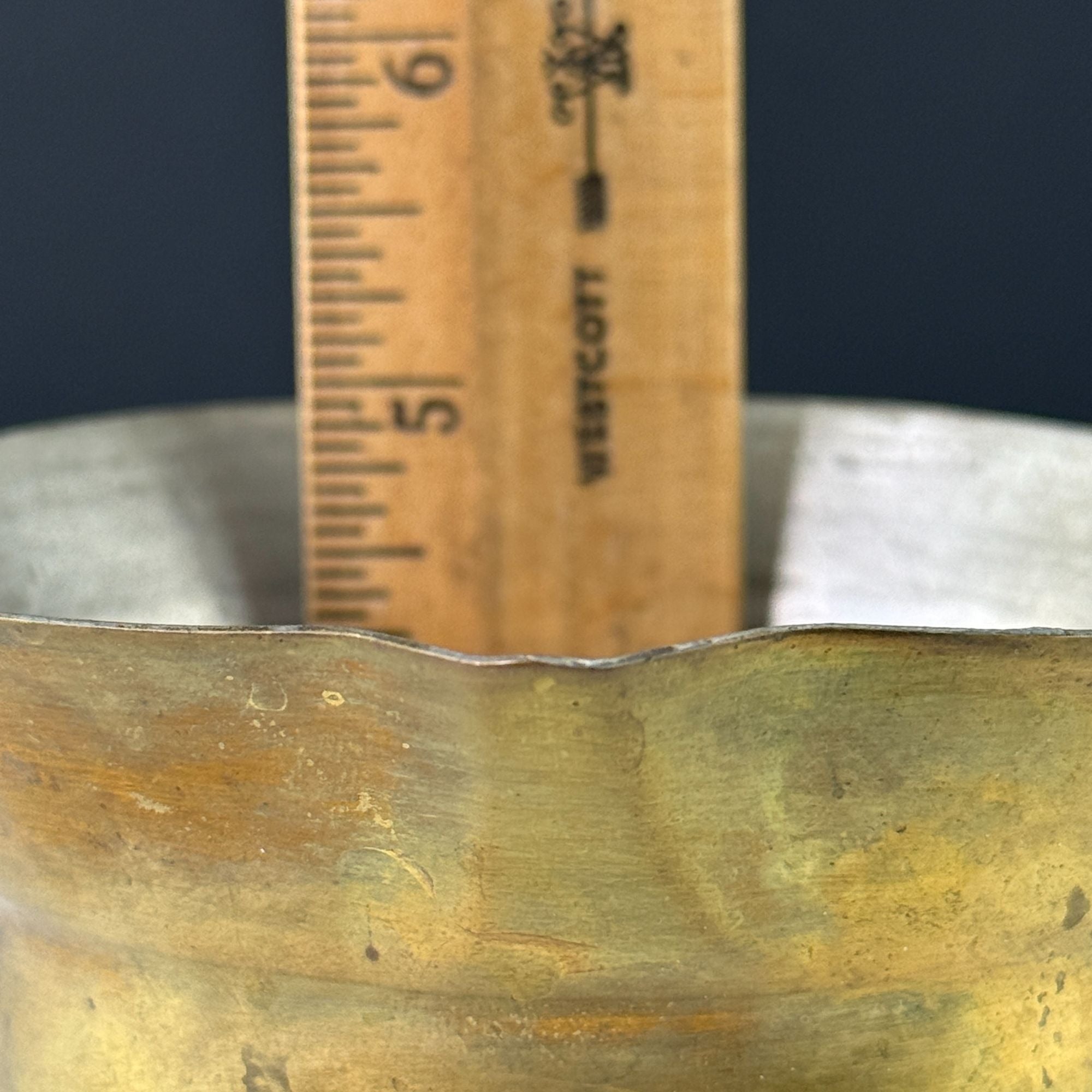 Vintage Brass Turkish Coffee Pot #8
