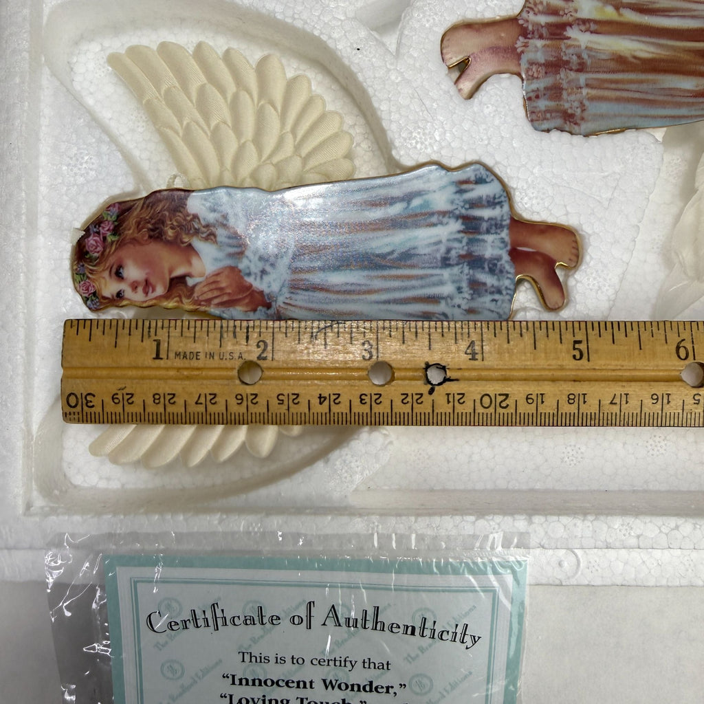 Bradford Dona Gelsinger Heaven's Little Angels Christmas Ornaments Sets 9-12